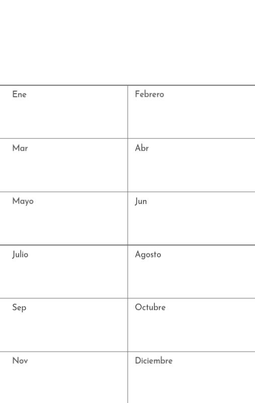 Un calendario fotográfico con un toque limpio y urbano