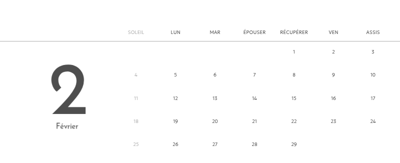 Un calendrier photo à l'allure urbaine et épurée