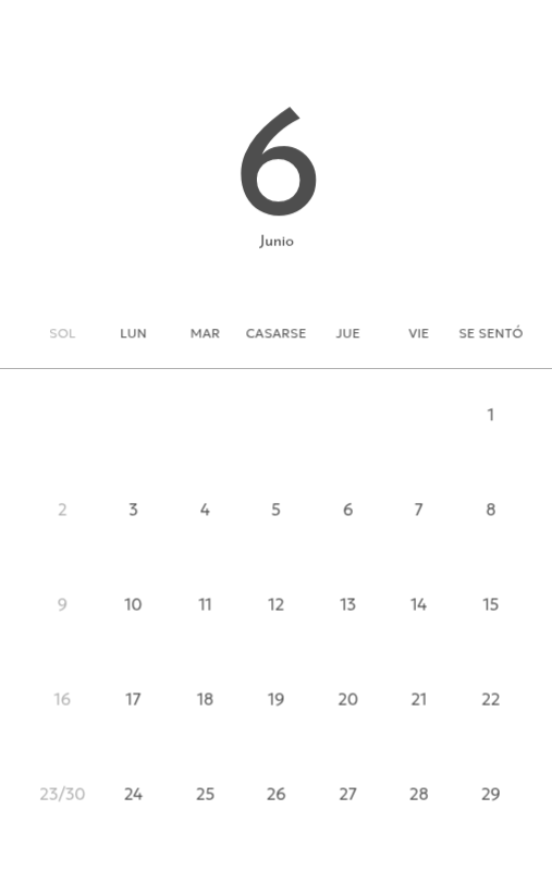 Un calendario fotográfico con un toque limpio y urbano
