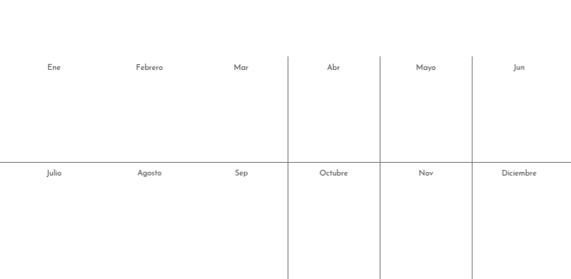 Un calendario fotográfico con un toque limpio y urbano