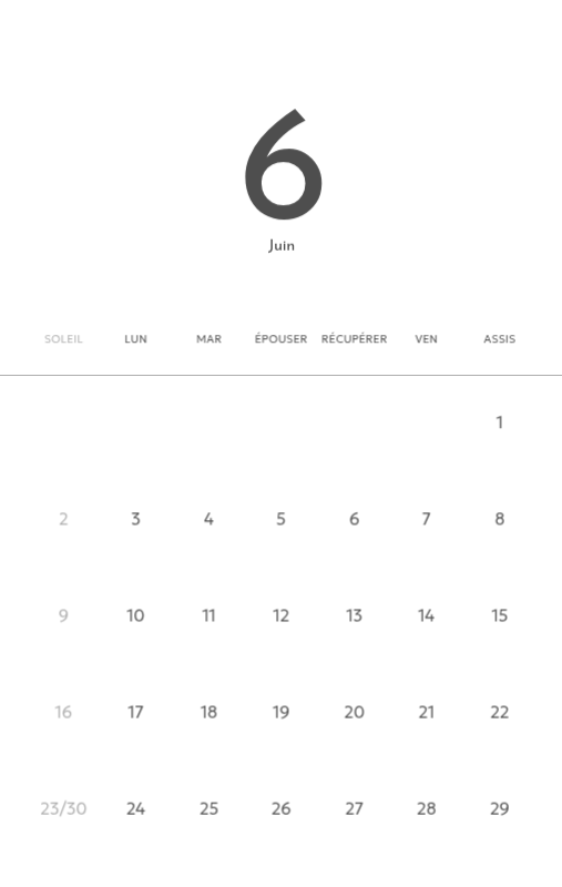 Un calendrier photo à l'allure urbaine et épurée
