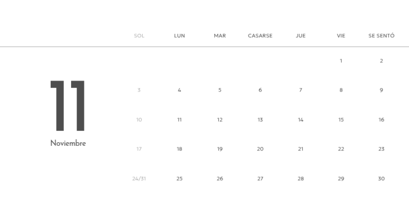 Un calendario fotográfico con un toque limpio y urbano