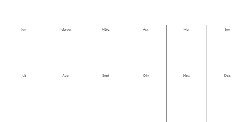 Ein Fotokalender mit klarem, urbanem Charakter
