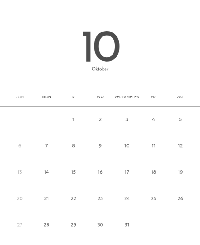 Een fotokalender met een strakke, stedelijke uitstraling