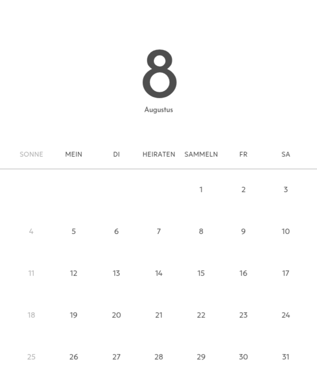 Ein Fotokalender mit klarem, urbanem Charakter