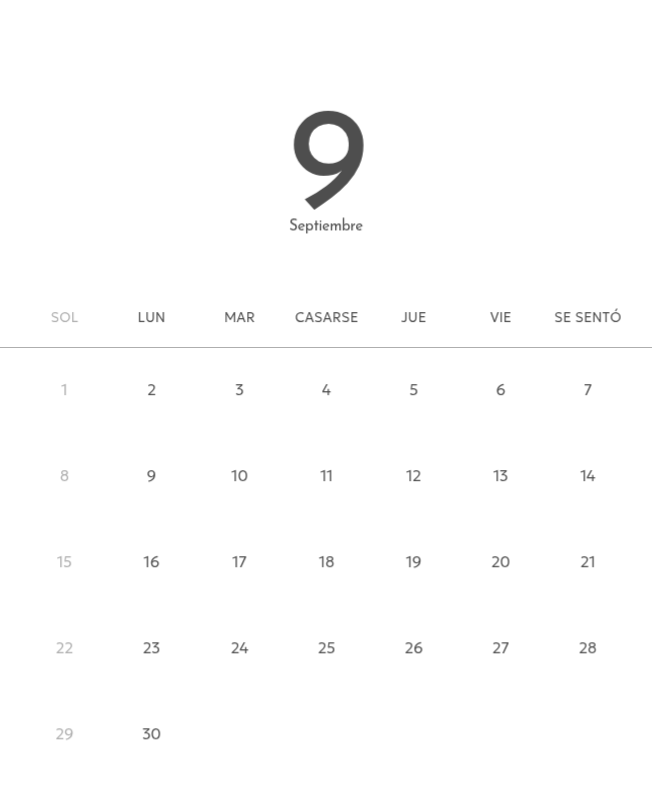 Un calendario fotográfico con un toque limpio y urbano