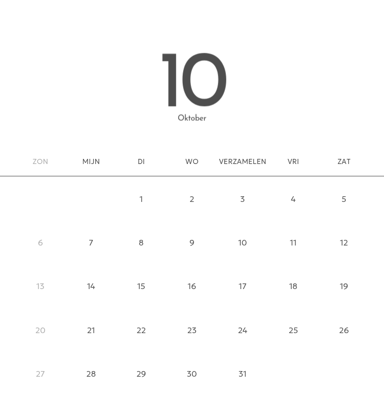 Een fotokalender met een strakke, stedelijke uitstraling