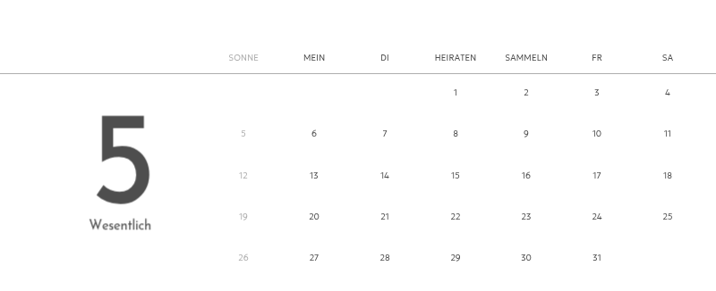 Ein Fotokalender mit klarem, urbanem Charakter