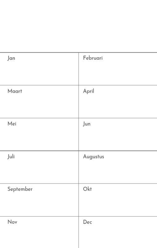 Een fotokalender met een strakke, stedelijke uitstraling