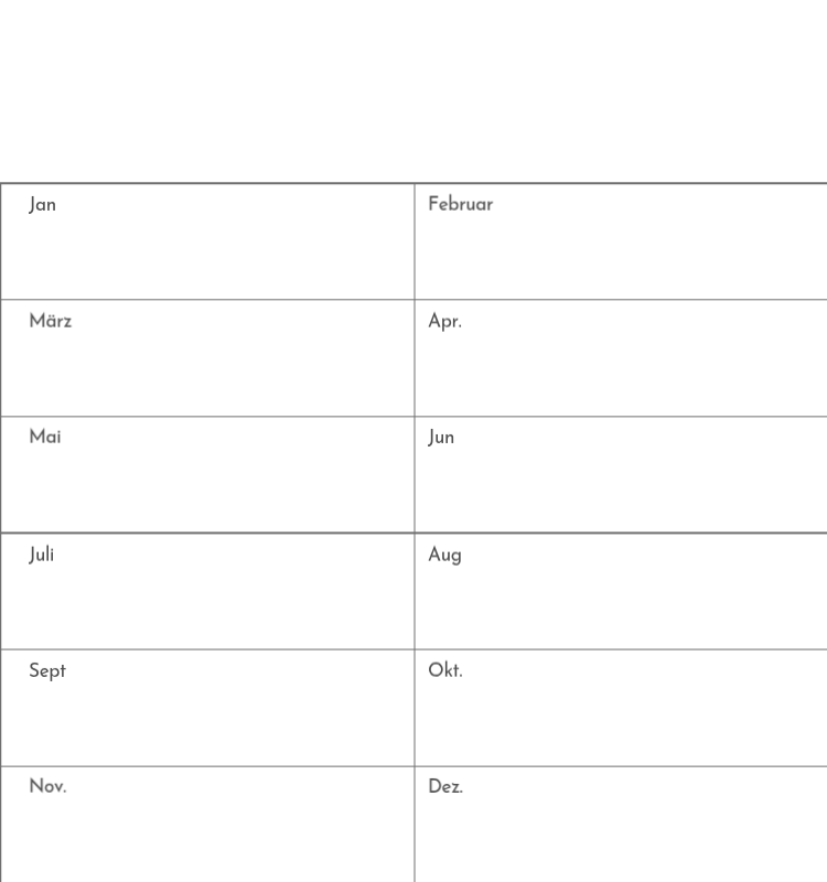 Ein Fotokalender mit klarem, urbanem Charakter