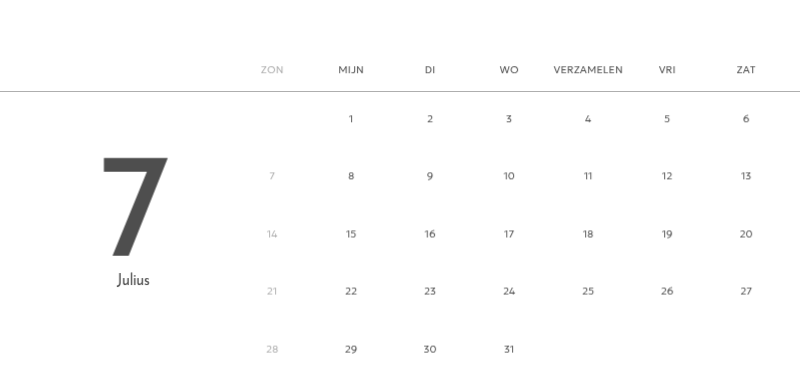 Een fotokalender met een strakke, stedelijke uitstraling