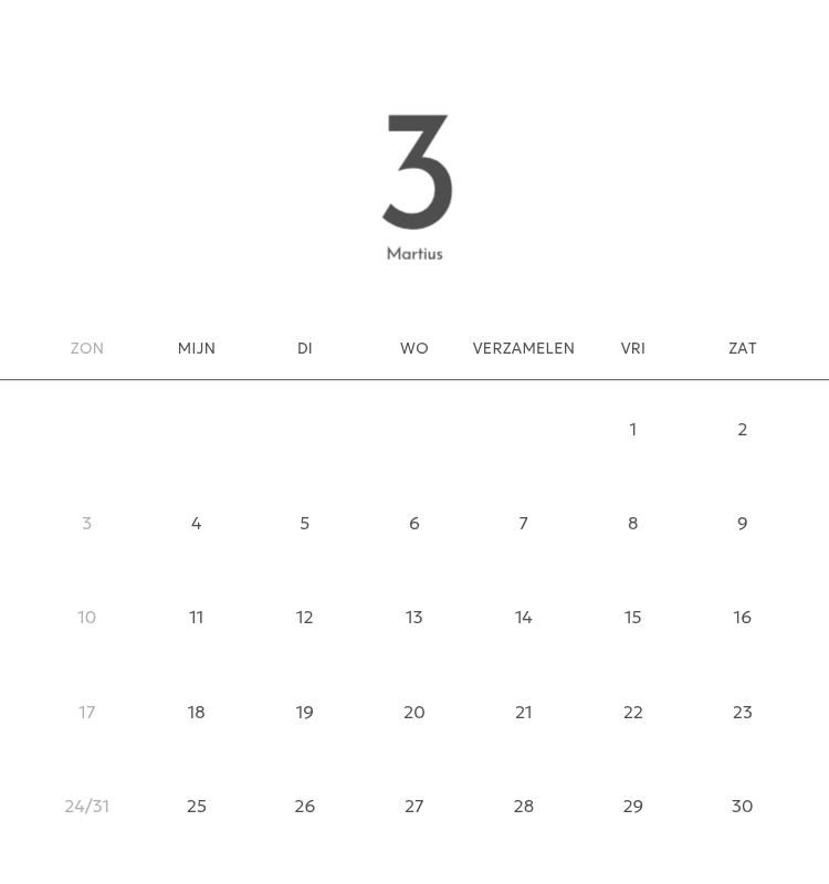 Een fotokalender met een strakke, stedelijke uitstraling