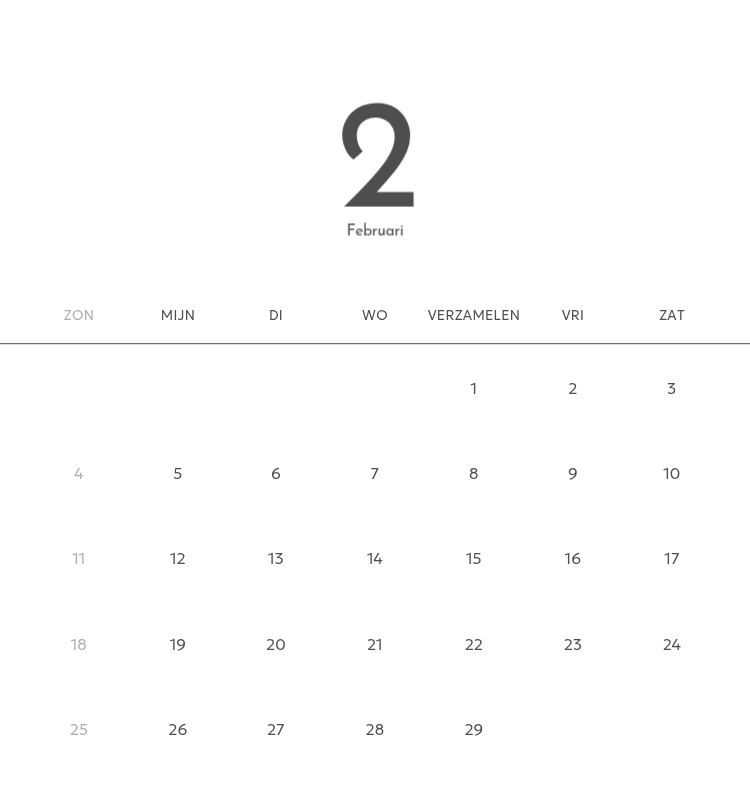 Een fotokalender met een strakke, stedelijke uitstraling