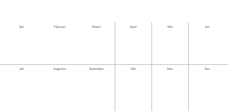 Een fotokalender met een strakke, stedelijke uitstraling