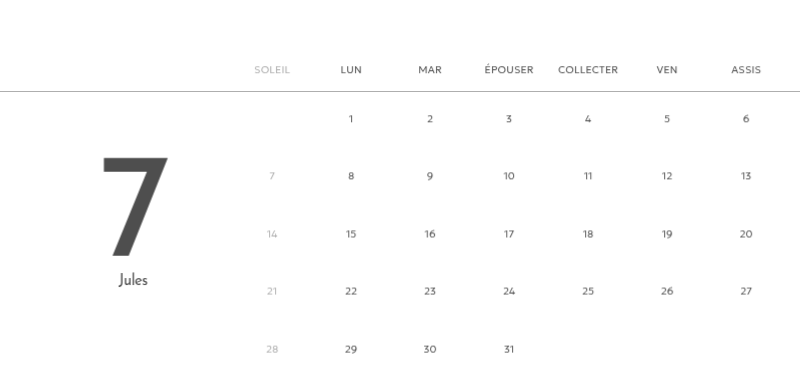 Un calendrier photo à l'allure urbaine et épurée