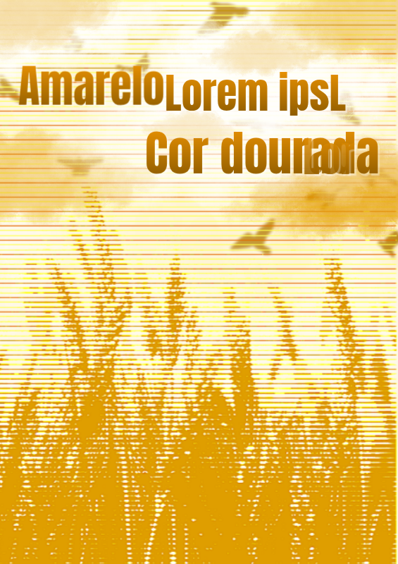 Planeador de colheita de outono amarelo e oriental