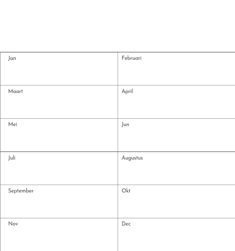 Een fotokalender met een strakke, stedelijke uitstraling