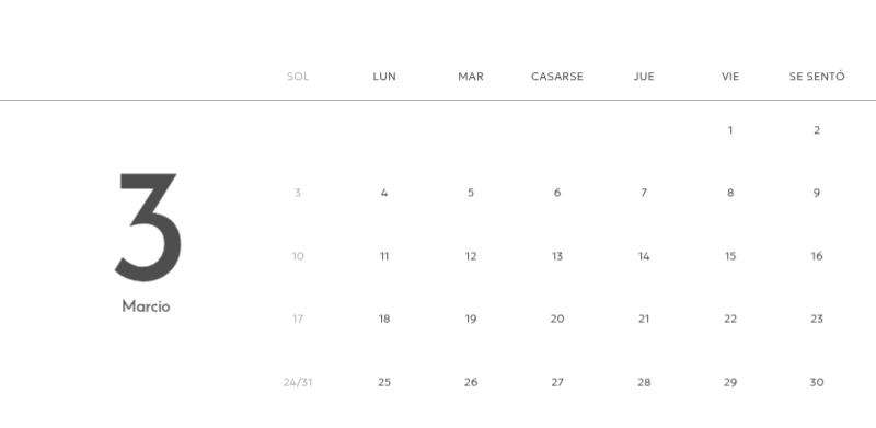 Un calendario fotográfico con un toque limpio y urbano