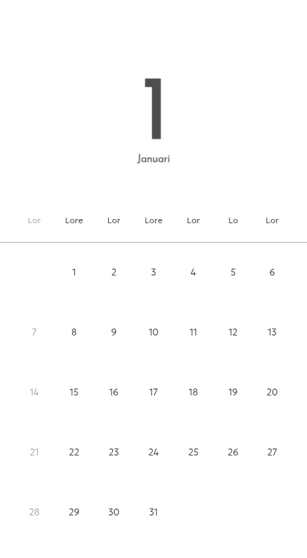 Een fotokalender met een strakke, stedelijke uitstraling