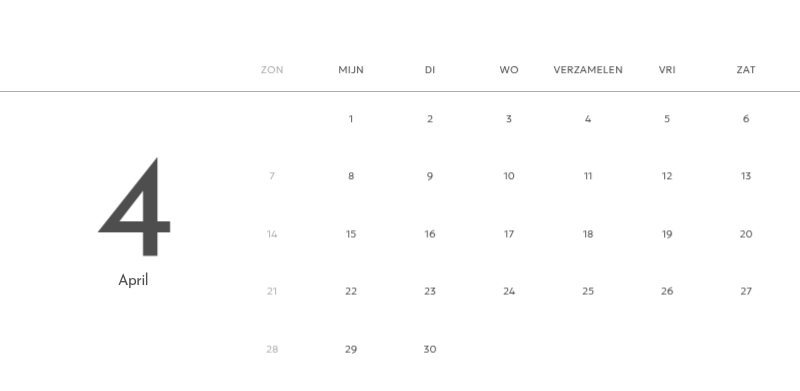 Een fotokalender met een strakke, stedelijke uitstraling