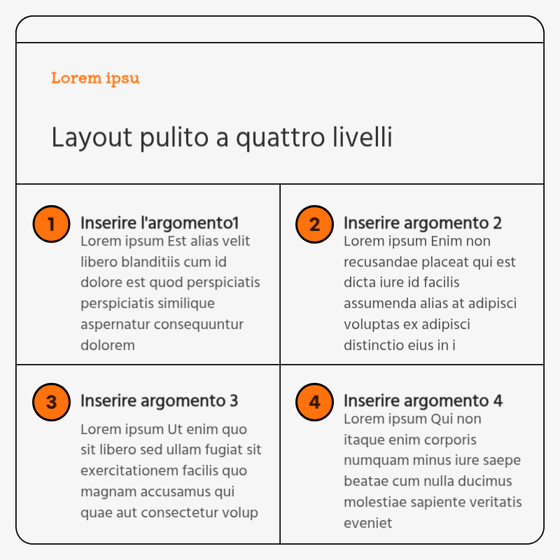 Biglietto da visita semplice in grigio e arancioneNews Ads