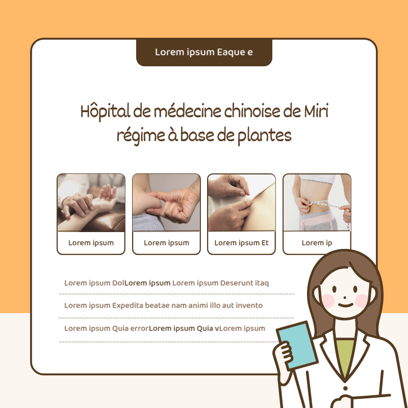 Une simple illustration en bleu clair promeut le régime alimentaire de la médecine chinoise.