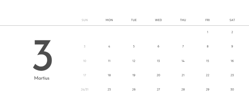 A photo calendar with a clean, urban feel