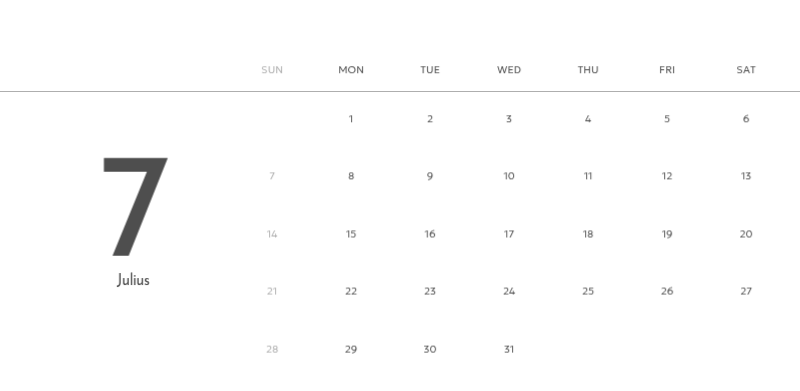 A photo calendar with a clean, urban feel
