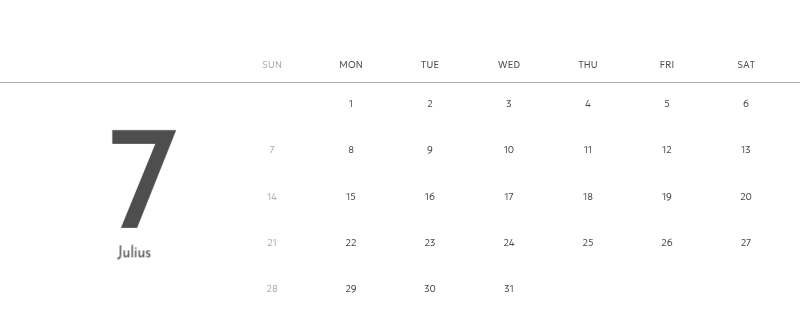 A photo calendar with a clean, urban feel