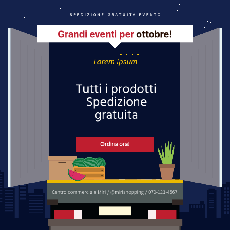Promuovete la spedizione gratuita su prodotti semplici in blu navy