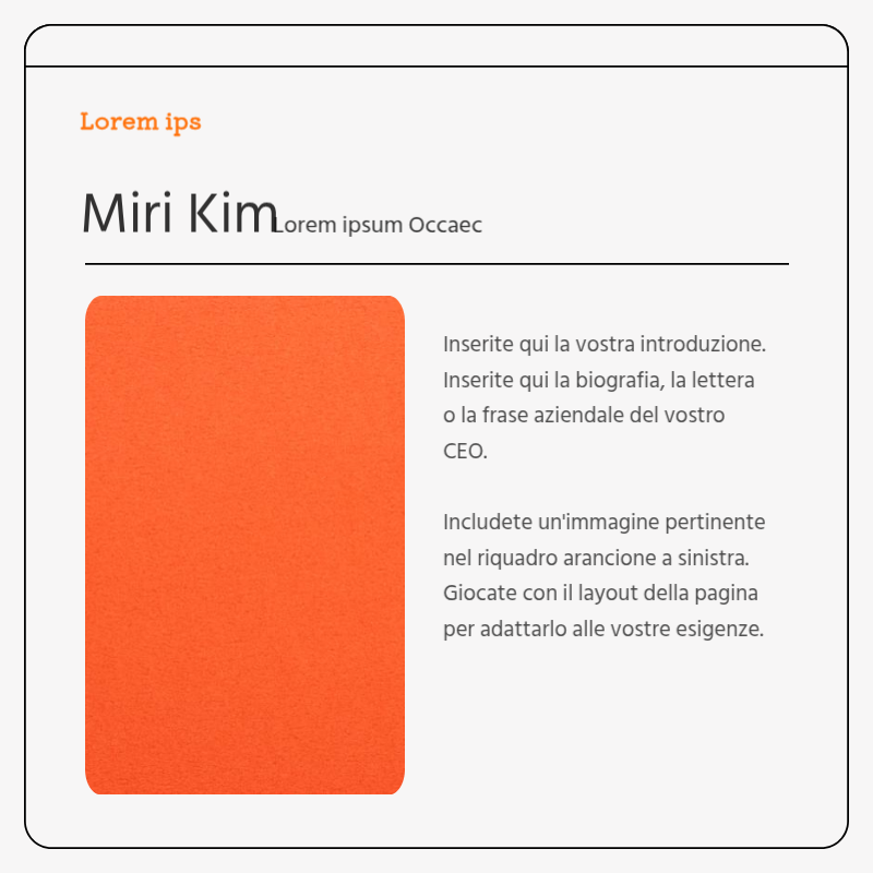 Biglietto da visita semplice in grigio e arancioneNews Ads