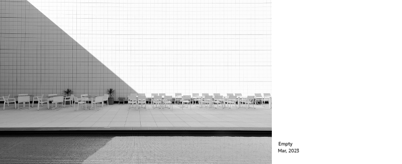 A photo calendar with a clean, urban feel