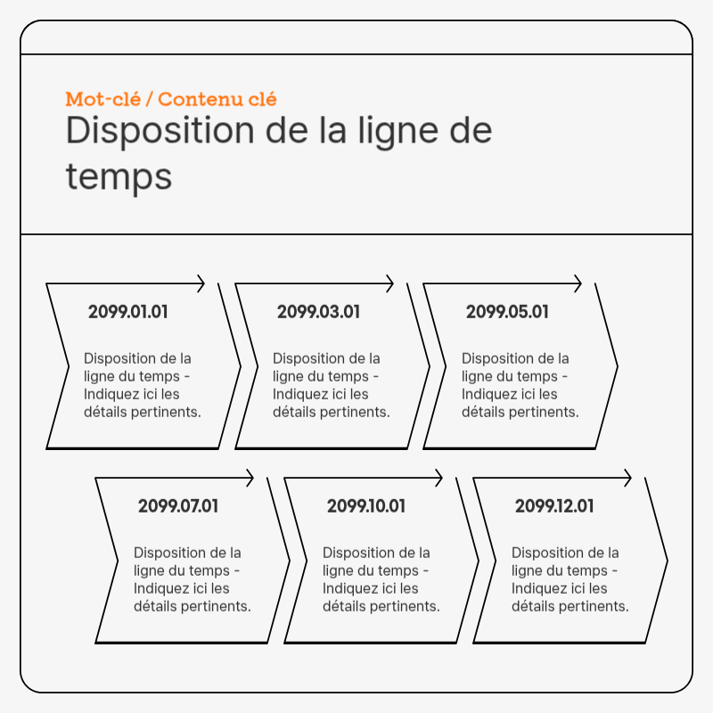 Carte de visite simple en gris et orangeAnnonces