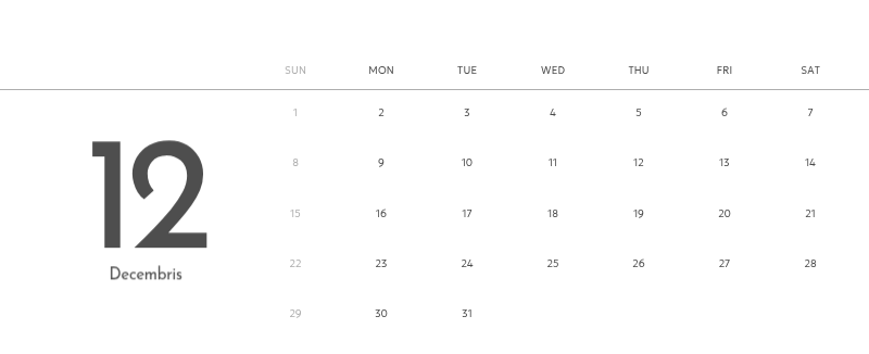 A photo calendar with a clean, urban feel