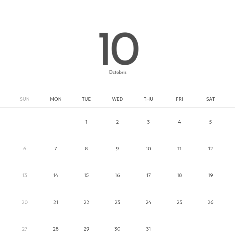 A photo calendar with a clean, urban feel