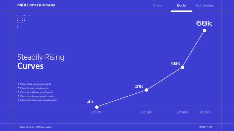 블루 모던 비즈니스 프레젠테이션