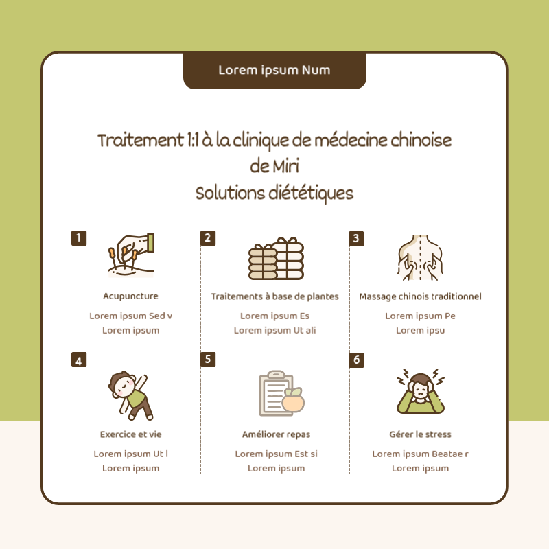 Une simple illustration en bleu clair promeut le régime alimentaire de la médecine chinoise.