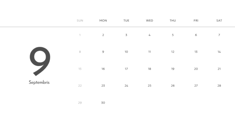 A photo calendar with a clean, urban feel