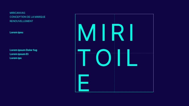 Une proposition simple de renouvellement de la marque en bleu marine