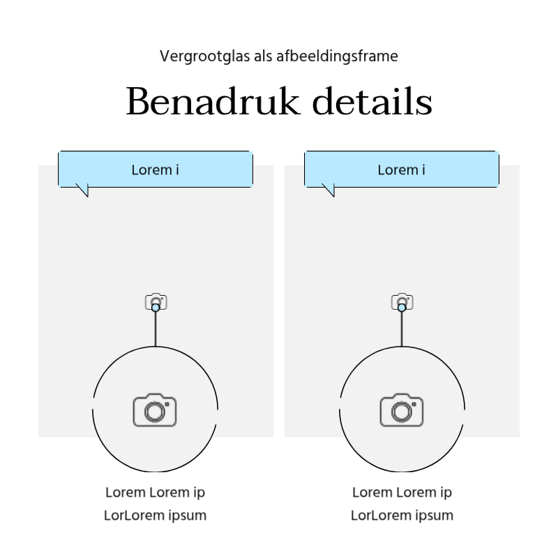 Maak een eenvoudige promotiepost in lichtblauw en grijs Presentatie