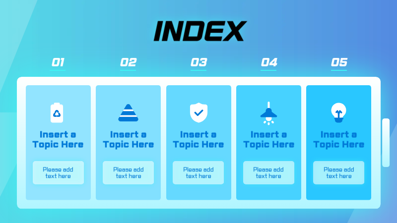 블루 모던 배터리 보고서 프레젠테이션