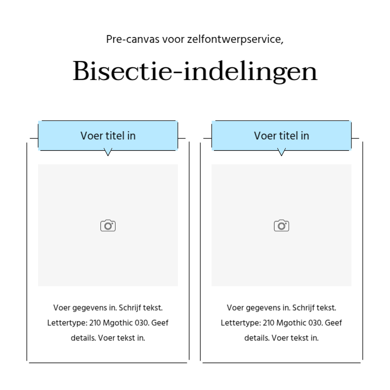 Maak een eenvoudige promotiepost in lichtblauw en grijs Presentatie