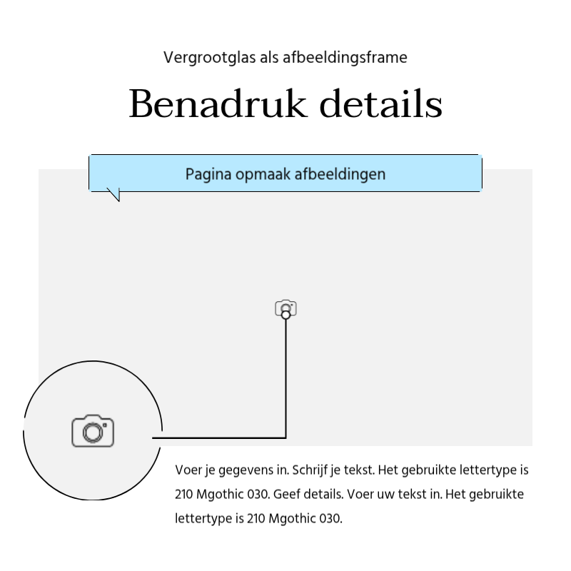 Maak een eenvoudige promotiepost in lichtblauw en grijs Presentatie