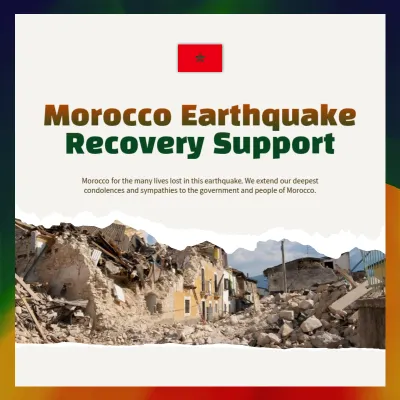 Green Modern Earthquake Announcement Social Media Post