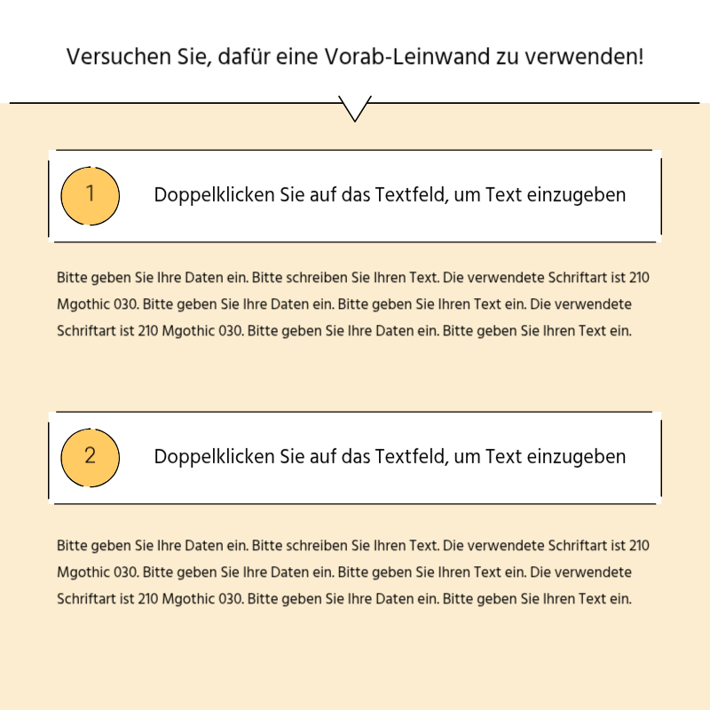Erstellen Sie eine einfache Werbesendung in gelb und grau Präsentation