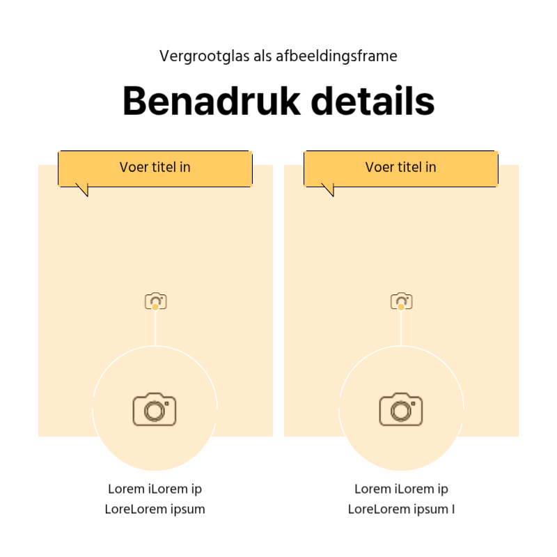 Maak een eenvoudige promotiepost in geel en grijs Presentatie