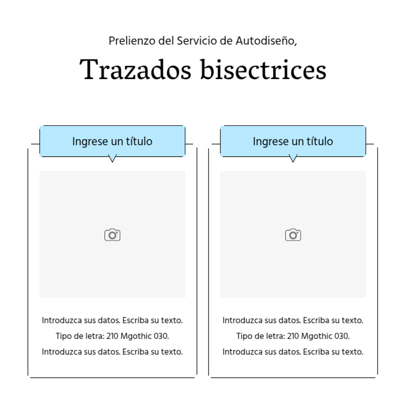 Crear un sencillo puesto promocional en azul claro y gris Presentación