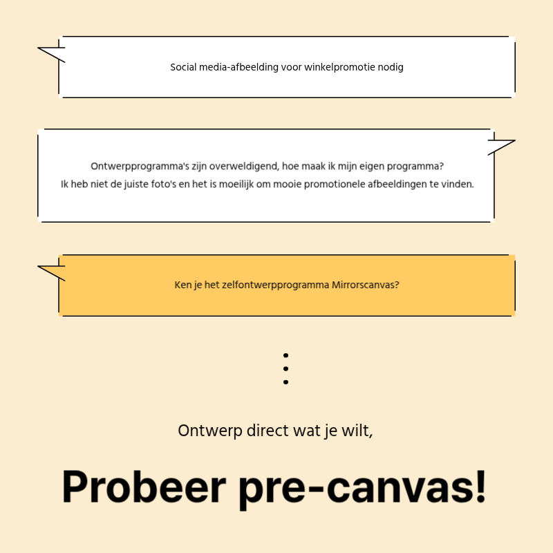 Maak een eenvoudige promotiepost in geel en grijs Presentatie