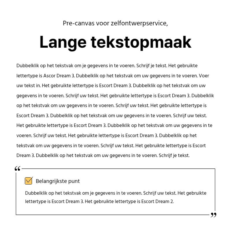 Maak een eenvoudige promotiepost in geel en grijs Presentatie