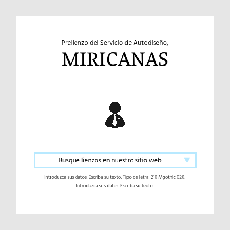 Crear un sencillo puesto promocional en azul claro y gris Presentación